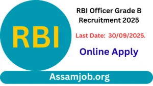 RBI Officer Grade B Recruitment