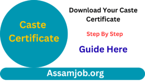 Caste Certificate download Assam
