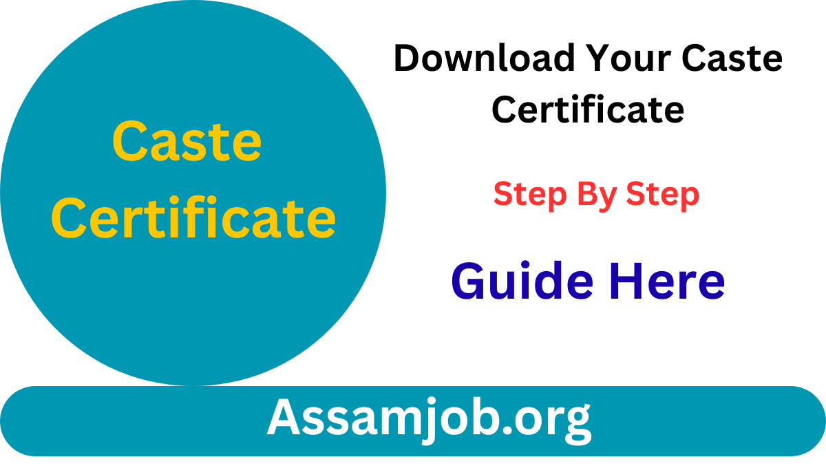 Caste Certificate download Assam